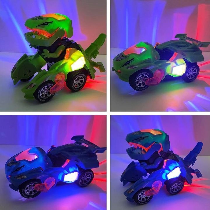 Dino Car - LED Dinosaur transformasjon Billeketøy