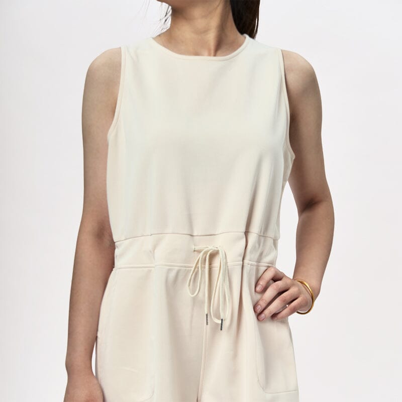 Ermeløs enkel jumpsuit