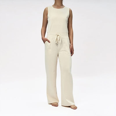 Ermeløs enkel jumpsuit