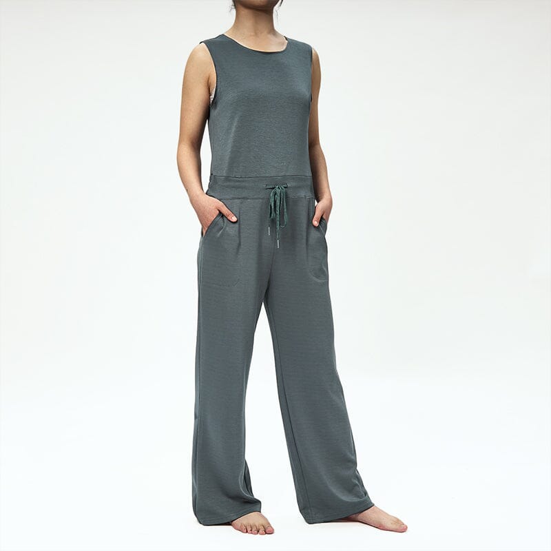 Ermeløs enkel jumpsuit