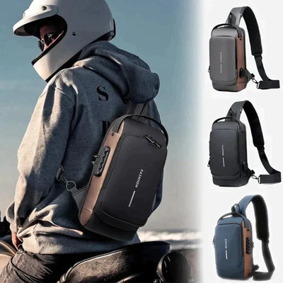 Sikker vanntett crossbody-veske med USB-tilkobling - med stilig anti-tyveri design