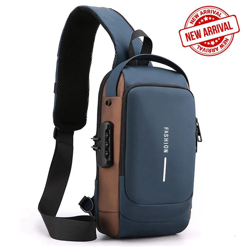 Sikker vanntett crossbody-veske med USB-tilkobling - med stilig anti-tyveri design