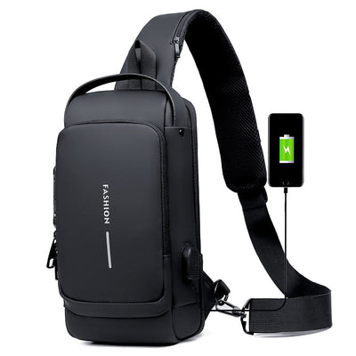 Sikker vanntett crossbody-veske med USB-tilkobling - med stilig anti-tyveri design