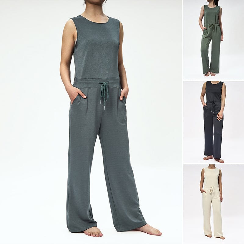 Ermeløs enkel jumpsuit