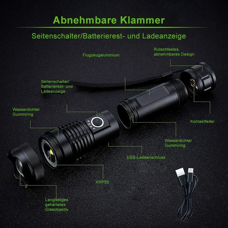 Vanntett laserlommelykt